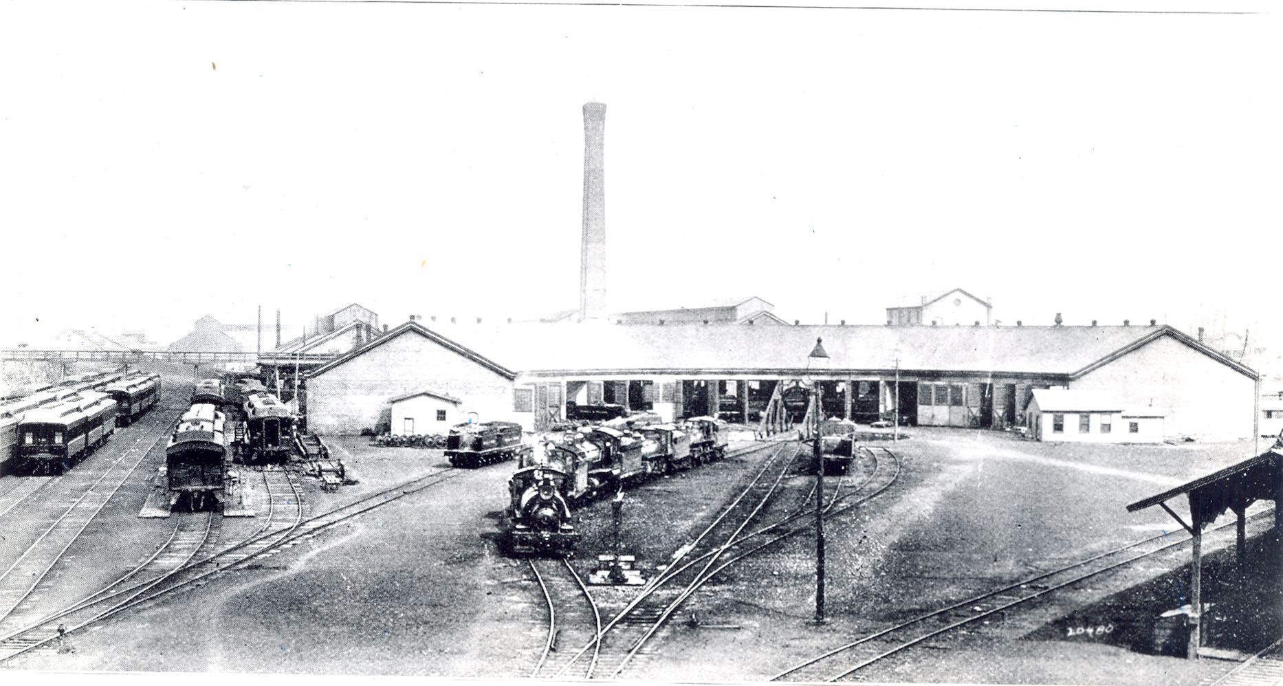 N&W rail yard shops